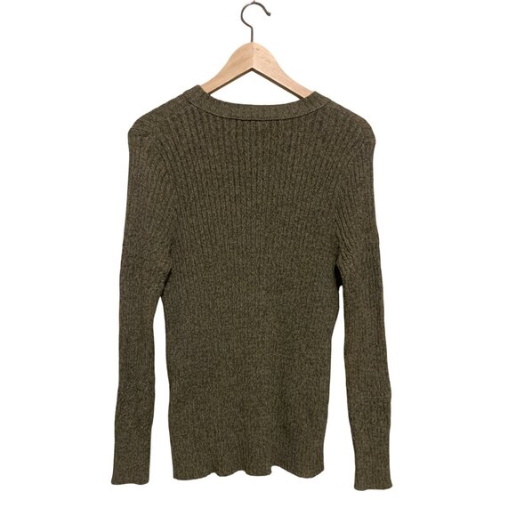 Natural Selections Army Green Sweater - Picture 4 of 8